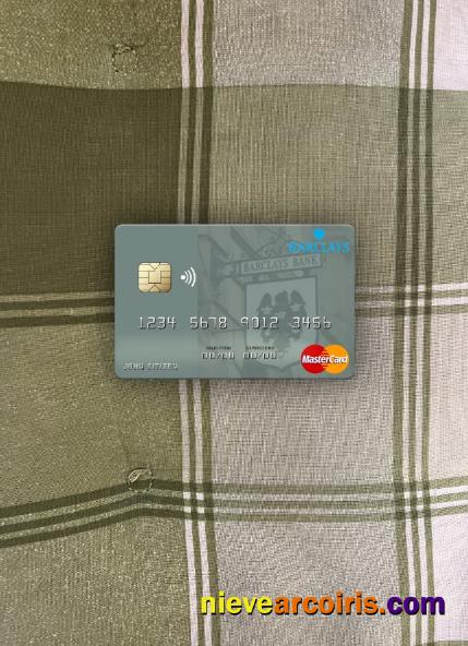 Monaco Barclays Bank PLC mastercard photolook